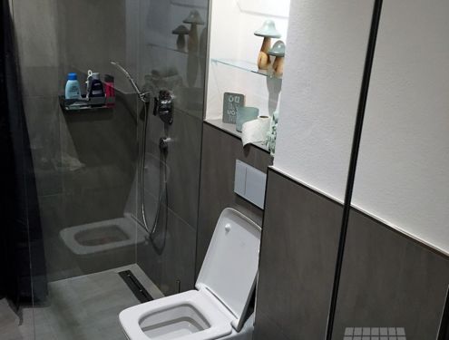 Kleineres Badezimmer. Schlicht und einfacher gehalten, und doch ein Wohlfühlort in den eigenen vier Wänden